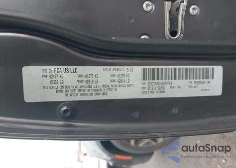 2016 Chrysler 300 300S Alloy Edition from USA, damaged, VIN 2C3CCAGG1GH270703